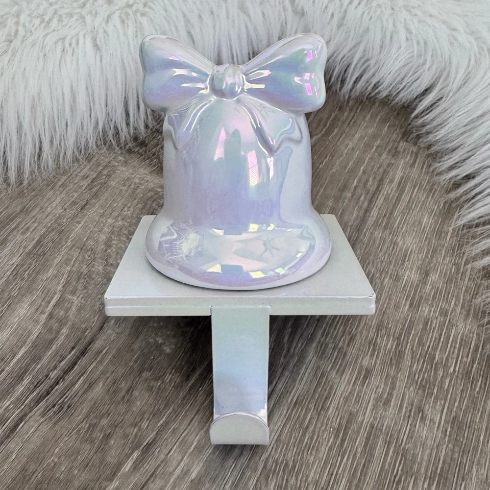 🎀 TARGET Glam Iridescent Bow & Bell-Shaped Holder
